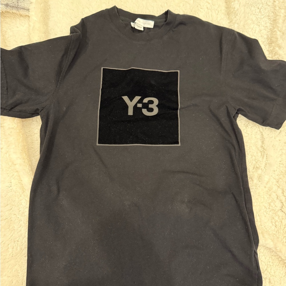 Y-3 Black Crew Neck Tee